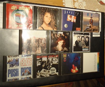 8 originele CD's van div. artiesten uit de jaren '80 en '90. - 2