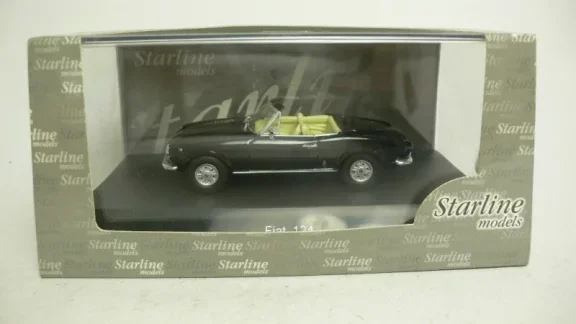 1:43 Starline Fiat 124 Spider zwart art. 506625 - 0