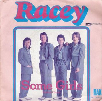 Racey - Some Girls - Fighting Change - vinylsingle met Fotohoes - 1