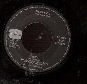 Mud - Dyna-mite - Do It all Over Again - 45 rpm Vinyl Single - 1