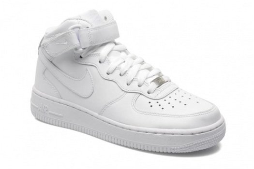 Nike Airforce hoge dames sneakers wit leer maat 40 - 1