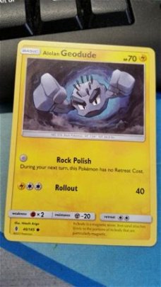 Alolan Geodude  40/145 common  SM Guardians Rising