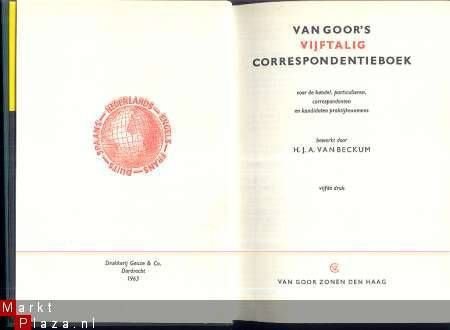 VAN GOOR ' S VIJFTALIG CORRESPONDENTIEBOEK**NED.+ENGELS+DUIT - 2