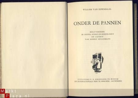 WILLEM VAN IEPENDAAL**ONDER DE PANNEN**LINNEN KROONDER - 2