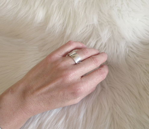 NIEUW Zilveren RING graveerplaat, 2 maten verkrijgbaar, INCLUSIEF VERZENDEN. - Afbeelding 4