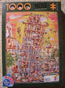 D-Toys - Building the Tower of Pisa - 1000 Stukjes - 2