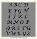 Sjabloon sierlijk grote alfabet letters | 43x56cm A2 sjablonen - 1 - Thumbnail