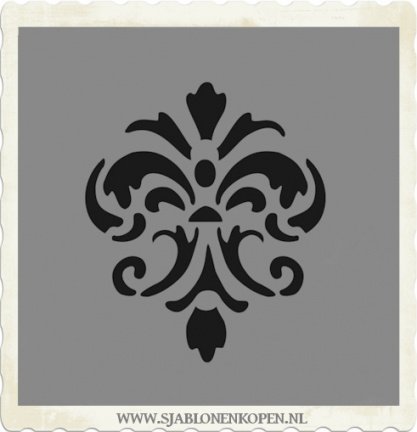 zuiger Reusachtig ergens bij betrokken zijn Sjabloon ornament Franse lelie | 20.5x14.5cm sjablonen kopen