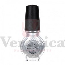 KONAD nagellak voor stempel ZILVER 03, 11 ml