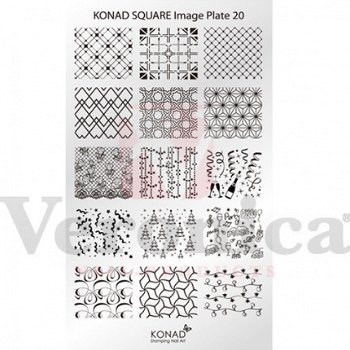 KONAD Square stempel sjabloon 20 - 2