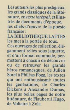 ALEXANDRE DUMAS**LA TULIPE NOIRE**BIBLIOTHEQUE LATTES - 7