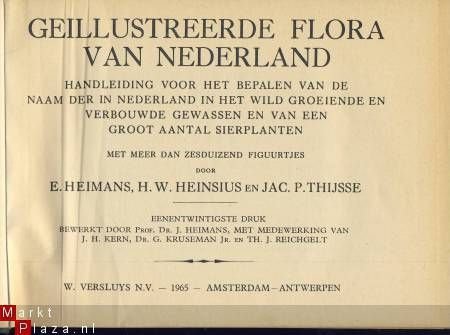 HEIMANS+HEINSIUS+THIJSSE*1965*GEÏLLUSTREERDE FLORA NEDERLAND - 3