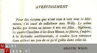 COLETTE ** LA RETRAITE SENTIMENTALE**1957**MERCURE DE FRANCE - 2