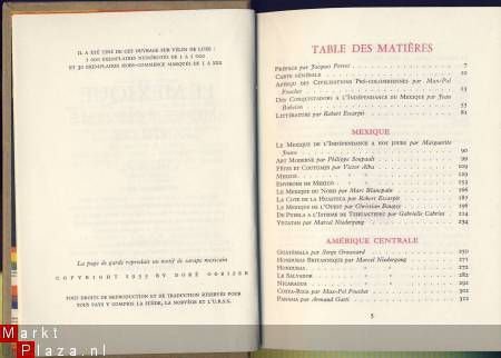 DORE OGRIZEK**LE MEXIQUE+AMERIQUE CENTRALE+ANTILLES**ODE 195 - 5