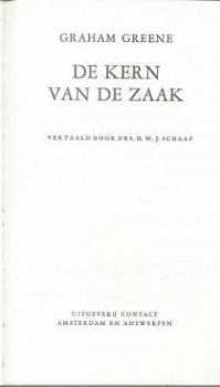 GRAHAM GREENE **DE KERN VAN DE ZAAK**CONTACT UITGEVERIJ - 3