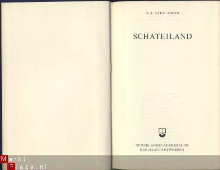 ROBERT LOUIS STEVENSON**SCHATEILAND**LINNEN BOEKBAND NBC - 2