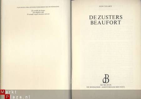 JON CLEARY**DE ZUSTERS BEAUFORT**HARDCOVER DE BOEKERIJ - 2