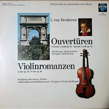LP - Beethoven - Ouverturen - Wolfgang Marschner viool - 0