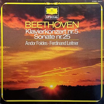 LP - Beethoven - klavierkonzert nr.5, Sonate nr.25 - 0