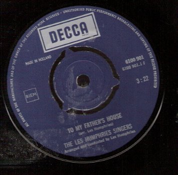 Les Humphries Singers -My Father's House & Michael Row The Boat - Vinylsingle - 1