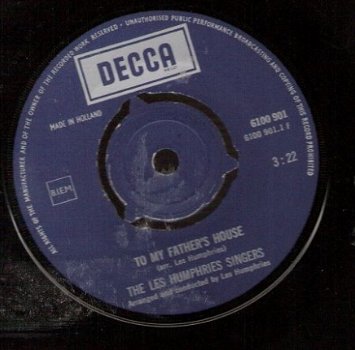 Les Humphries Singers -My Father's House & Michael Row The Boat - Vinylsingle - 1