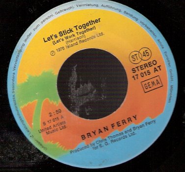 Bryan Ferry - Let's Stick Together & See Breezes -vinylsingle - 2