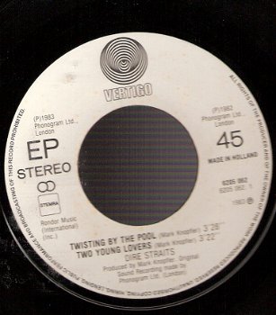Dire Straits -EP - Twisting By The Pool/ Two Young Lovers -vinyl EP 7'' - 1