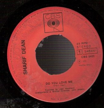 Sharif Dean - Do You Love Me? & In the Summer Holiday's -vinylsingle - 2