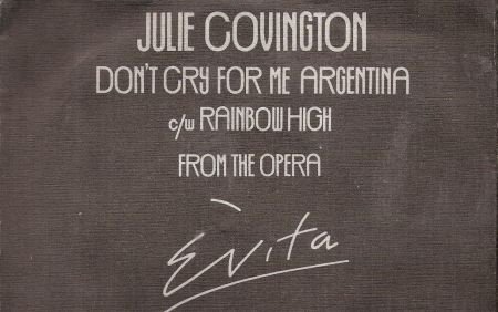 Julie Covington - Don't Cry For Me Argenina - vinylsingle met Fotohoes - 1