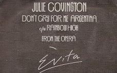 Julie Covington - Don't Cry For Me Argenina - vinylsingle met Fotohoes