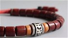 Tibetaans Boeddhistische Rozenhout armband met Mantra - 2 - Thumbnail
