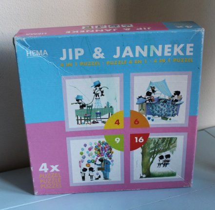 Jip en Janneke 4 in 1 puzzel - nr. 1