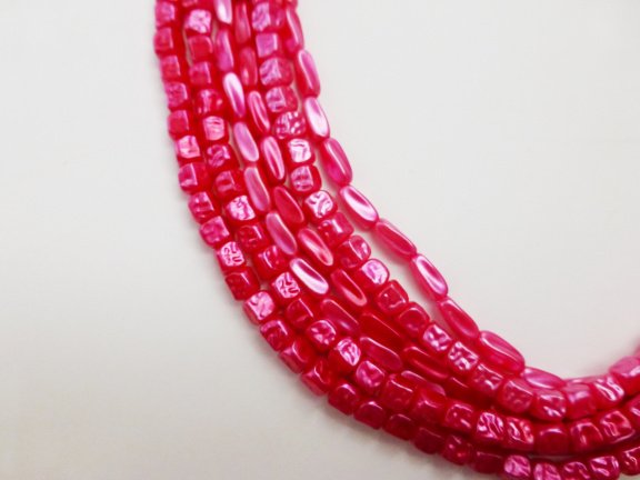 Vintage collier in felroze (474) - Afbeelding 2