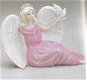 Vredes-engel met duif van wit keramiek biscuit - 2 - Thumbnail