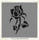 Sjabloon sierlijke roos 20.5x14.5cm sjablonen - 1 - Thumbnail