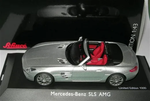 1:43 Schuco 07457 Mercedes SLS AMG Roadster silver 2012 - 0