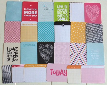 NIEUW PROJECT LIFE Journal Cards Kiwi Collection Set 1.2 - 5