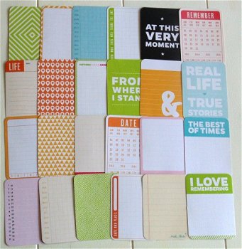 NIEUW PROJECT LIFE Journal Cards Kiwi Collection Set 1.2 - 6
