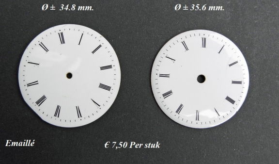= Zakhorloge wijzerplaatje = Emaillé =34459 - nr. 1