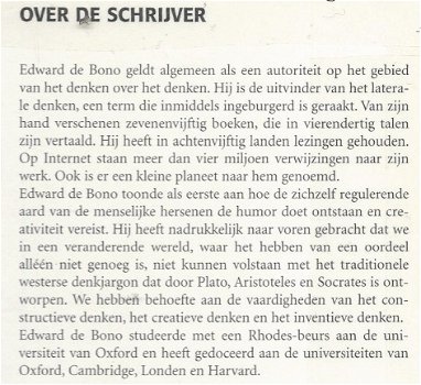 EDWARD DE BONO***BEN IK WEL INTERESSANT EN HOE WORD IK INTERESSANT** - 6