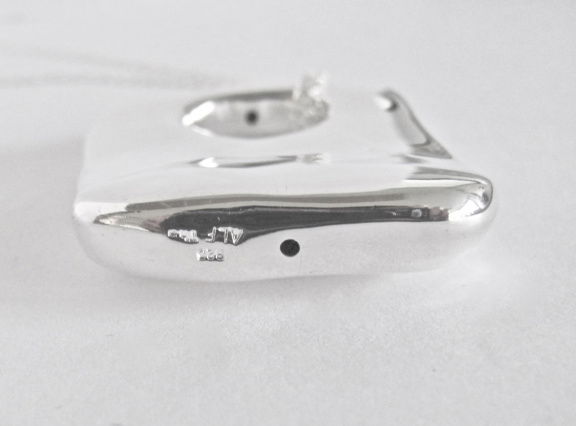 NIEUW Zilveren COLLIER+HANGER, INCLUSIEF VERZENDEN! - Afbeelding 4