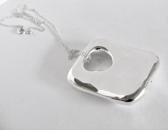 NIEUW Zilveren COLLIER+HANGER, INCLUSIEF VERZENDEN! - Afbeelding 5