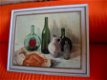 stilleven met o.a. flessen - T. Schouten - Mulaart 1902-1985 - 1 - Thumbnail