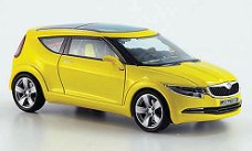 1:43 Abrex Skoda Joyster Concept Car met. geel