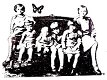 SALE NIEUW GROTE ez stempel Vintage 3 Family Photo van Stampingback - 1 - Thumbnail