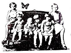 SALE NIEUW GROTE ez stempel Vintage 3 Family Photo van Stampingback