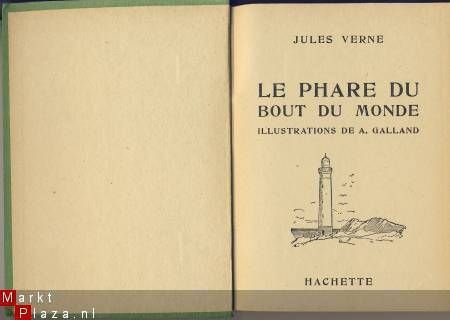 JULES VERNE*LE PHARE DU BOUT DU MONDE*1943*HACHETTE VERT - 2