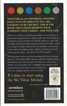 EDWARD DE BONO**THE SIX VALUE MEDALS**HARDCOVER**PLASTIFIED**INCORPORATED PAPERBACK - 2