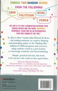 EDWARD DE BONO**HOW TO HAVE CREATIVE IDEAS**PLASTIFIED**HARDCOVERED**INCORPORATED PAPERBACK - 2