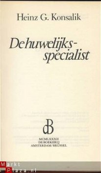 HEINZ G. KONSALIK**DE HUWELIJKSSPECIALIST**DE BOEKERIJ - 4